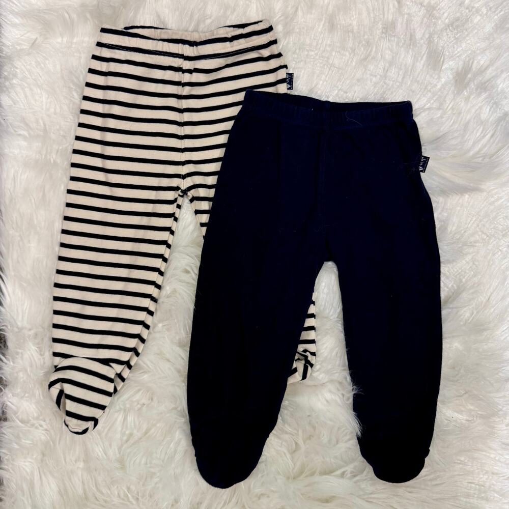 Jojo Maman Bebe Baby Footed Pants Bundle Sz 12-18 Mos Basic Winter 100% cotton